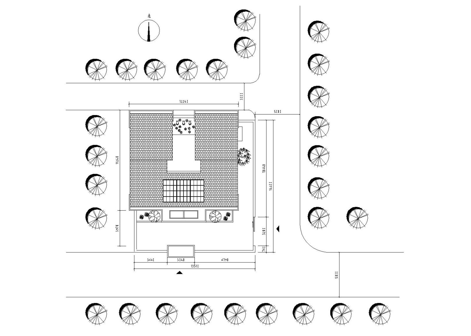 新中式独院式别墅建筑施工图（CAD）cad施工图下载【ID:149889152】