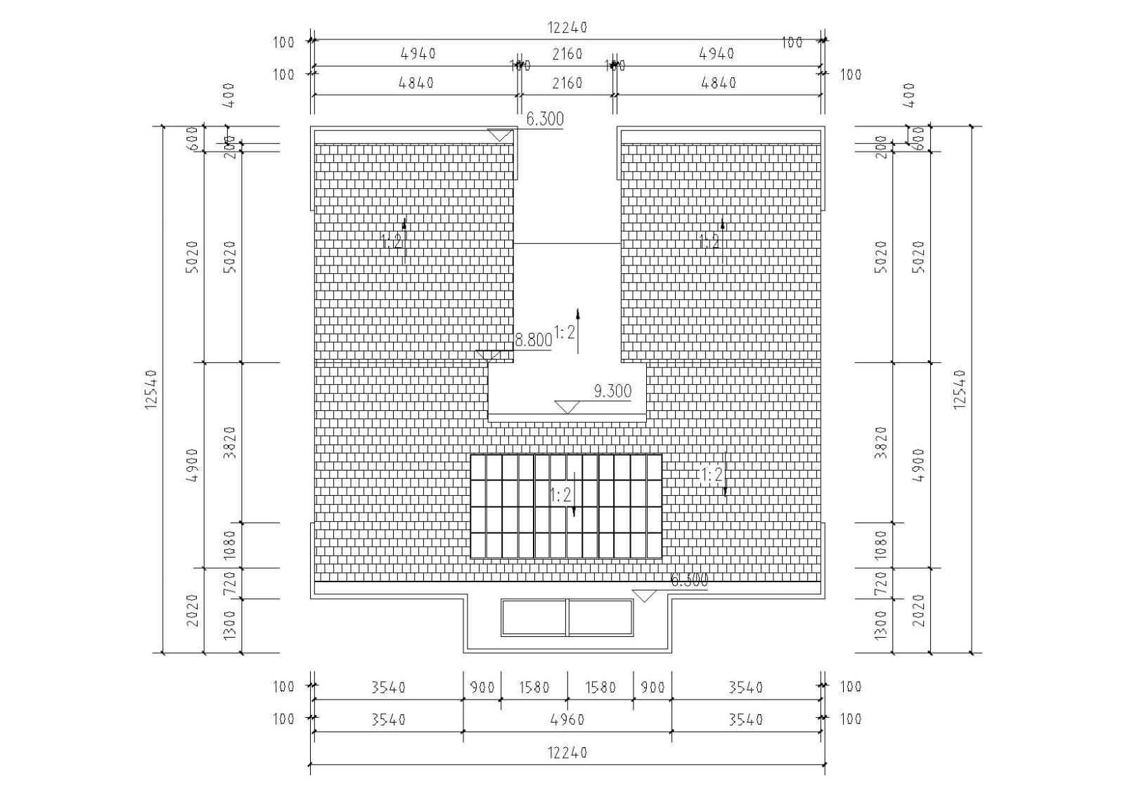 新中式独院式别墅建筑施工图（CAD）cad施工图下载【ID:149889152】