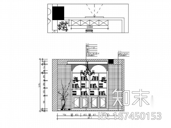 [温州]温馨现代三居室设计装修图（含效果）cad施工图下载【ID:167450153】