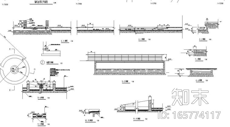 景观细部施工图—溪流水池施工图设计施工图下载【ID:165774117】