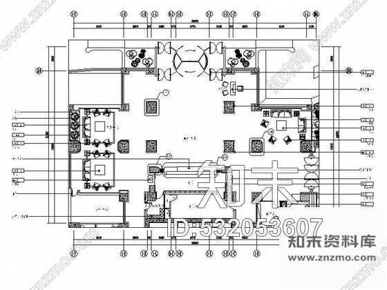 施工图扬州名流顶级酒店大堂装修图cad施工图下载【ID:532053607】