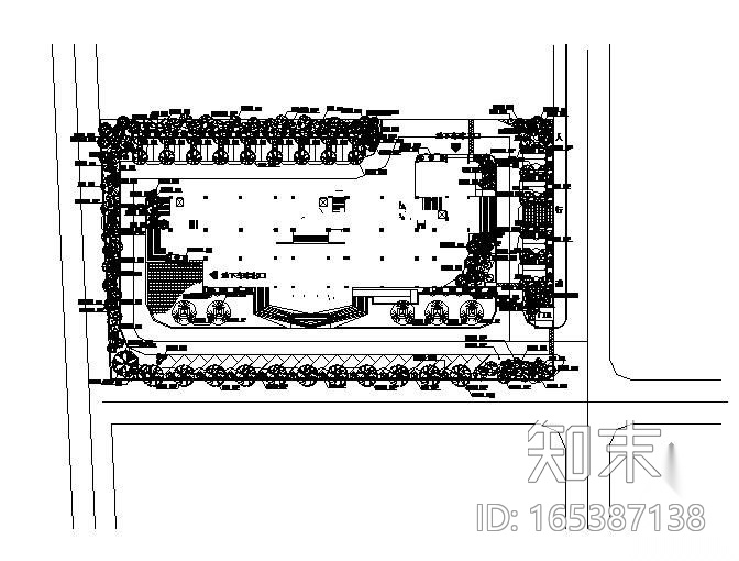 江西赣州某办公区园林景观设计施工图纸施工图下载【ID:165387138】