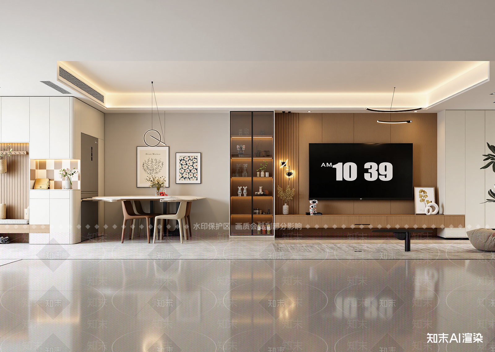 现代客餐厅3D模型下载【ID:1214923274】