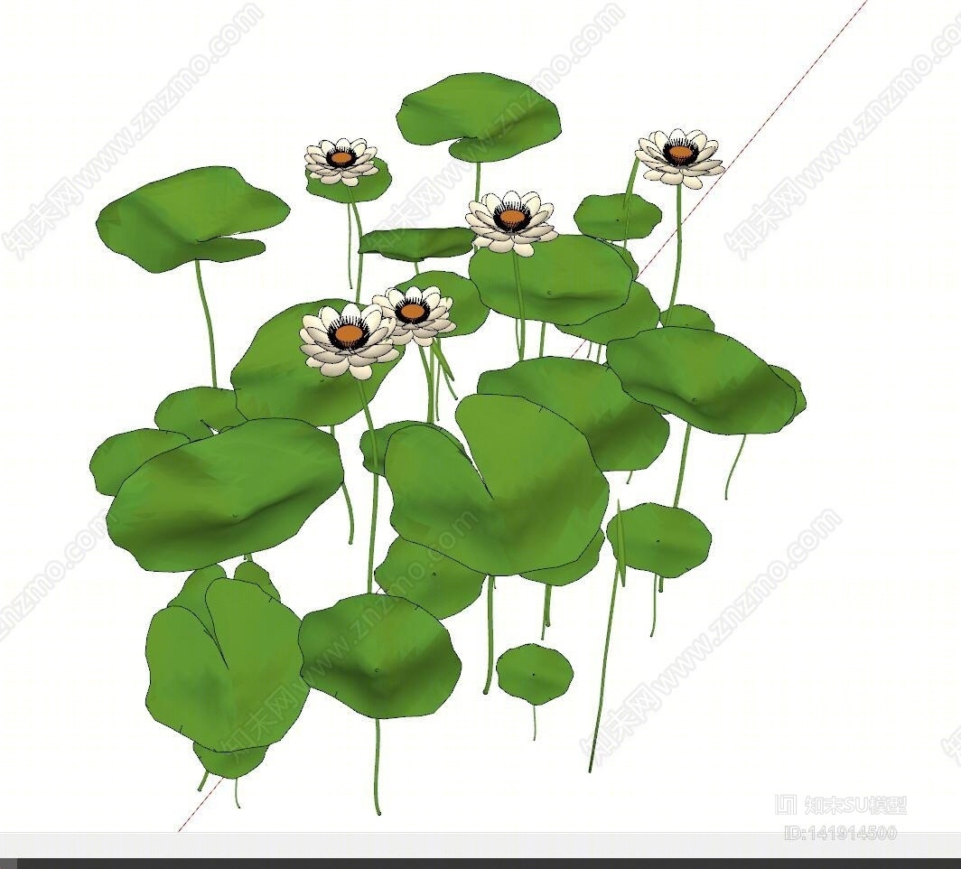 莲花SU模型下载【ID:141914500】