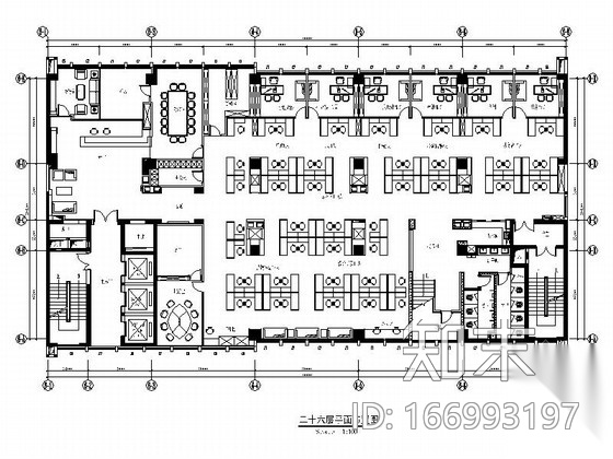 [湖北]综合型集团公司现代办公楼设计施工图（含效果）施工图下载【ID:166993197】