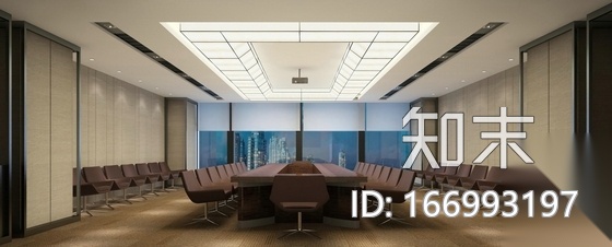 [湖北]综合型集团公司现代办公楼设计施工图（含效果）施工图下载【ID:166993197】