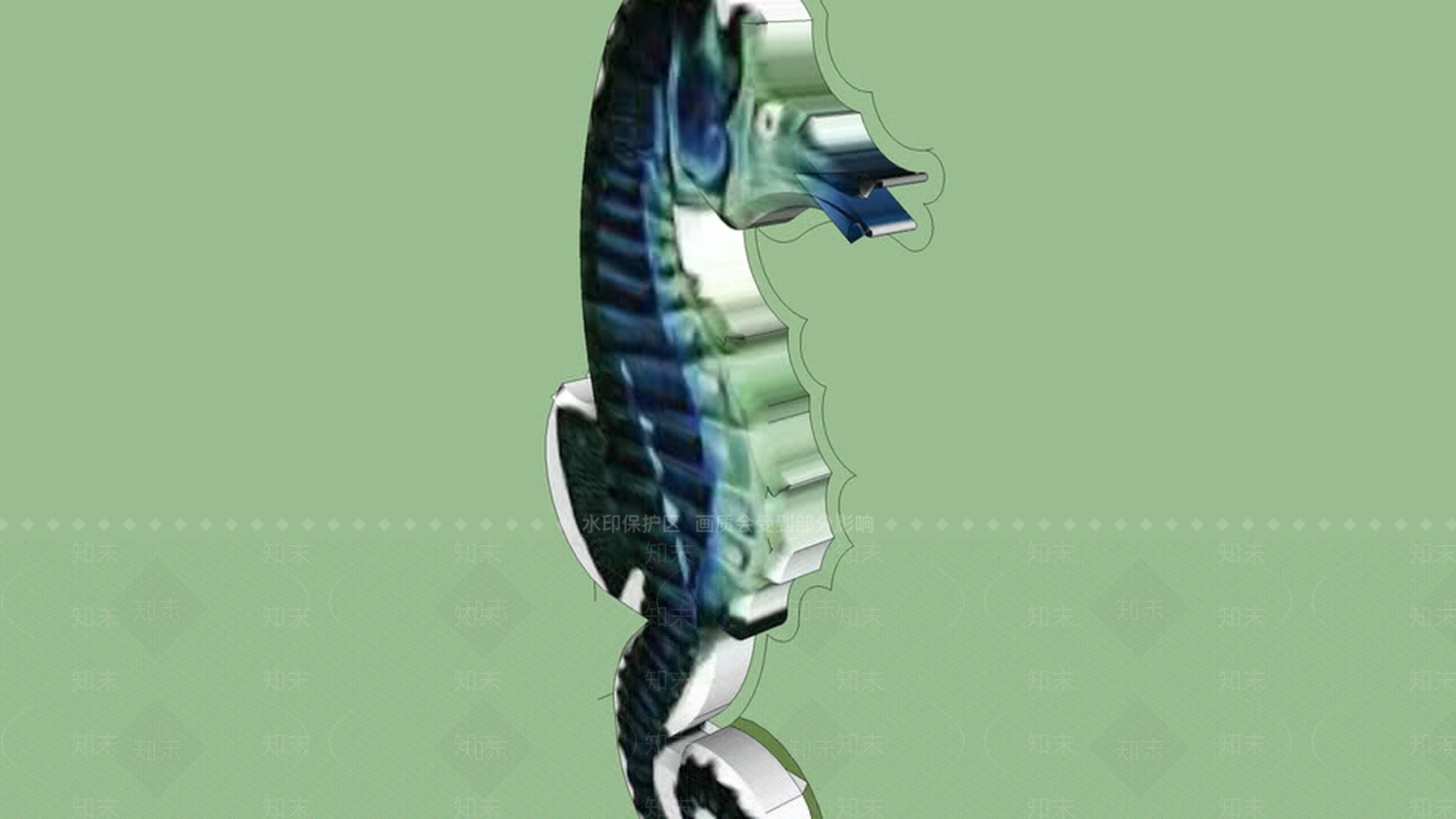 海马pvcSU模型下载【ID:1162000590】