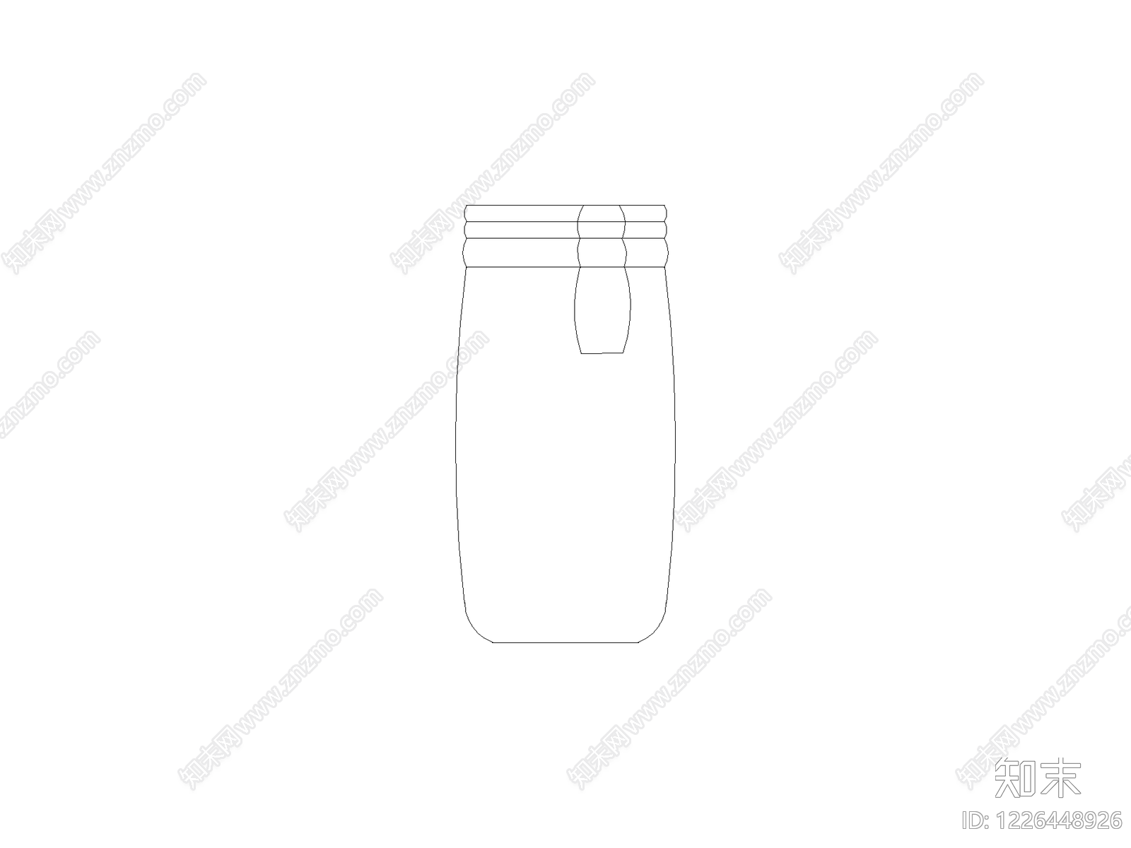 摆件cad施工图下载【ID:1226448926】