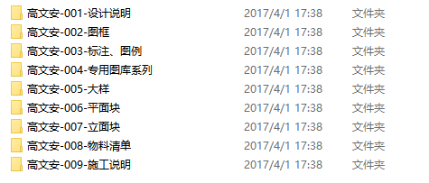 高文安制图规范+图库+大样+材料cad施工图下载【ID:165378108】