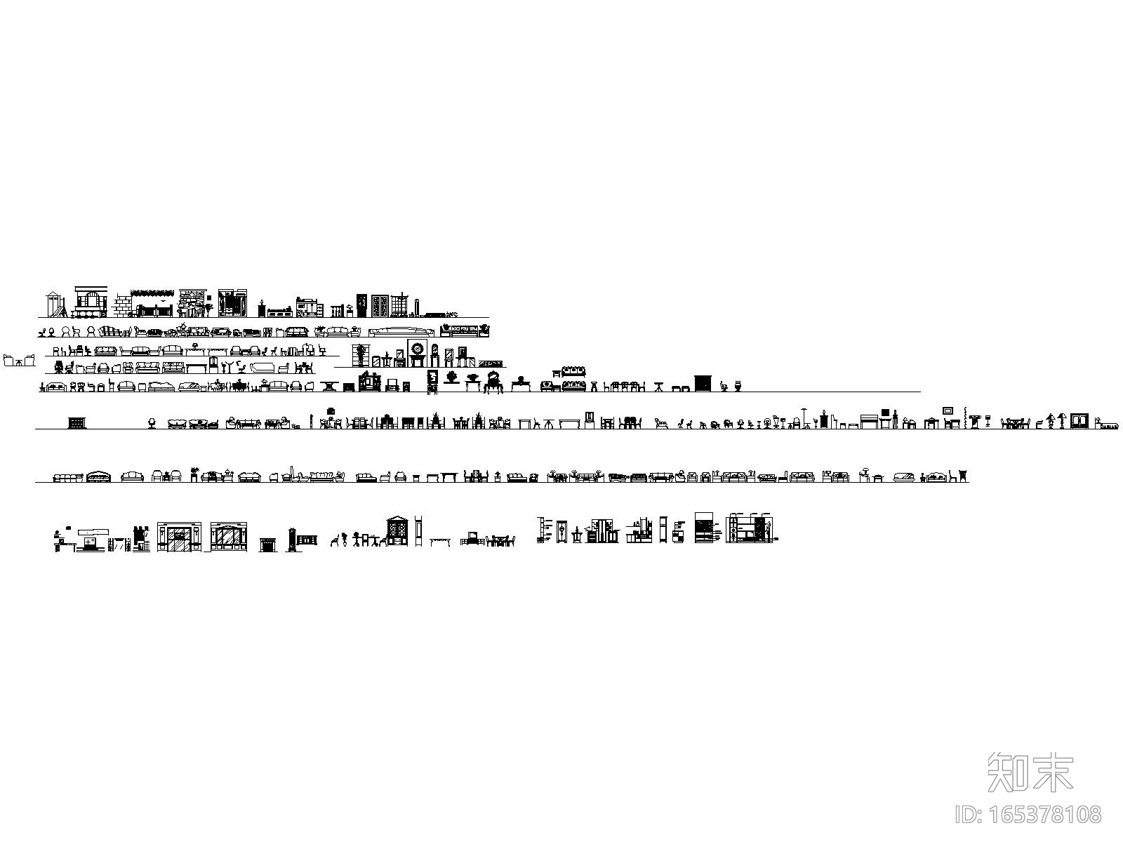 高文安制图规范+图库+大样+材料cad施工图下载【ID:165378108】