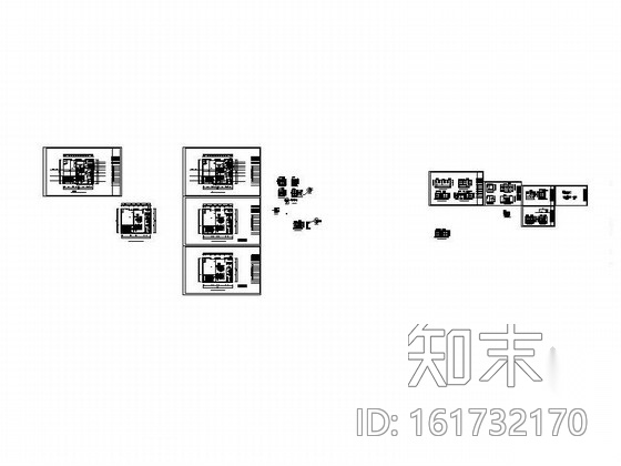 [浙江]一间小小的服装专卖店及办公区域施工图cad施工图下载【ID:161732170】