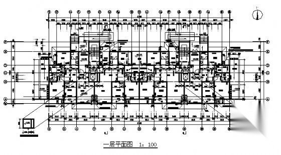 某十层住宅楼建筑施工图cad施工图下载【ID:149573171】