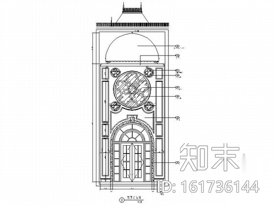 [重庆]高档简欧双层别墅样板房装修图（含效果）cad施工图下载【ID:161736144】