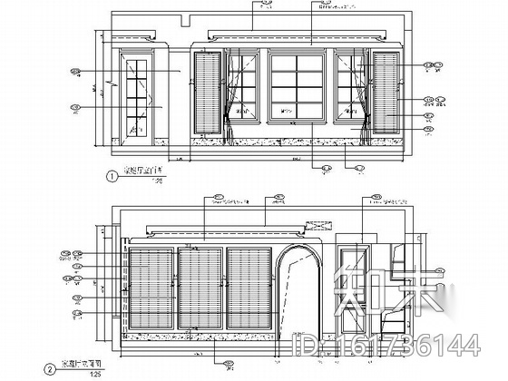 [重庆]高档简欧双层别墅样板房装修图（含效果）cad施工图下载【ID:161736144】