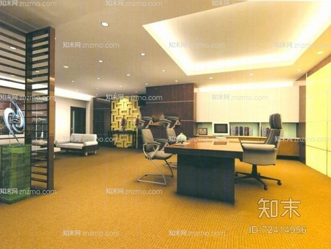 经理办公室23D模型下载【ID:72414956】