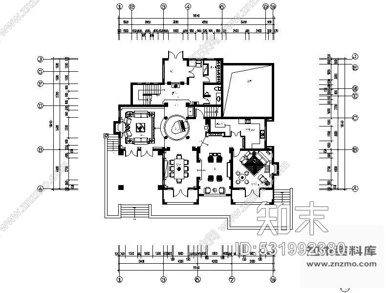 施工图某二层独立别墅室内施工图施工图下载【ID:531992380】