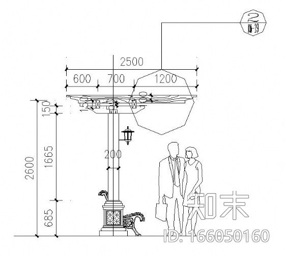 某居住区道路景观设计cad施工图下载【ID:166050160】