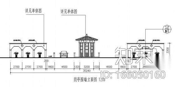 某居住区道路景观设计cad施工图下载【ID:166050160】