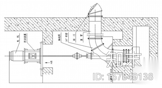 立式长轴泵安装图施工图下载【ID:167549138】