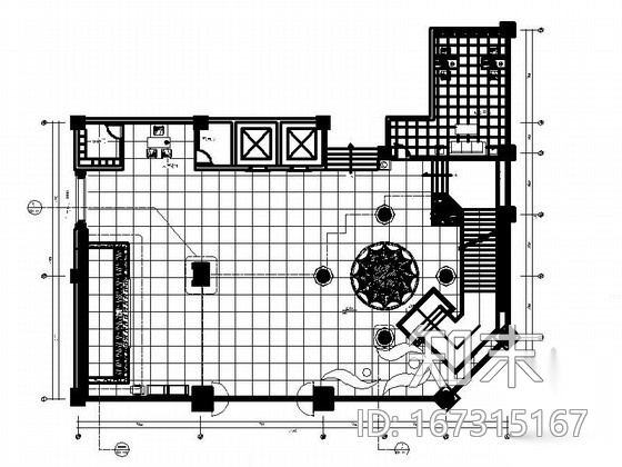 [福清]高档混搭风格涉外商务酒店设计装修图（含效果）cad施工图下载【ID:167315167】