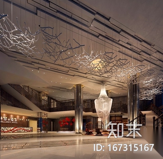[福清]高档混搭风格涉外商务酒店设计装修图（含效果）cad施工图下载【ID:167315167】