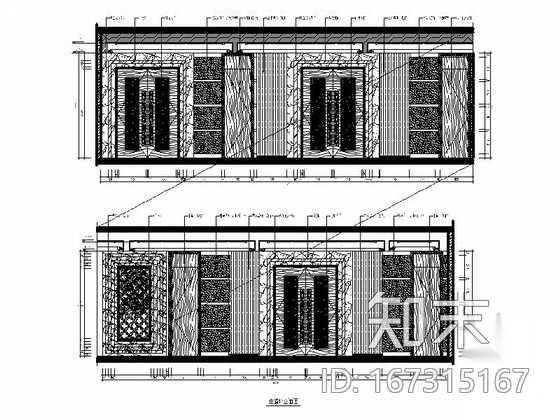 [福清]高档混搭风格涉外商务酒店设计装修图（含效果）cad施工图下载【ID:167315167】