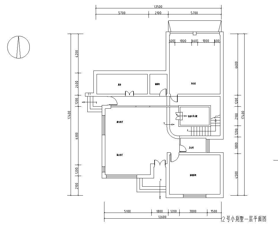 [广东]现代风格二层别墅建筑施工图设计cad施工图下载【ID:149891141】