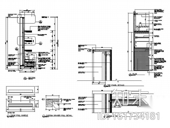 [福建]极具英国传统奢侈品牌服装店室内装修施工图（含实...cad施工图下载【ID:161734177】