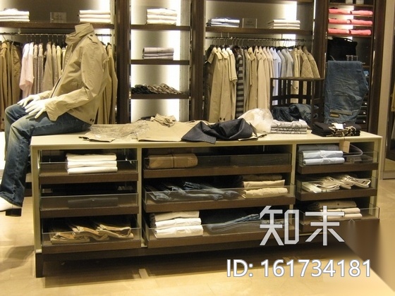 [福建]极具英国传统奢侈品牌服装店室内装修施工图（含实...cad施工图下载【ID:161734177】