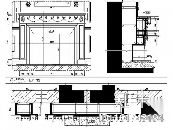 [嘉兴]法式三层别墅样板间室内装修图（含实景）cad施工图下载【ID:161743194】