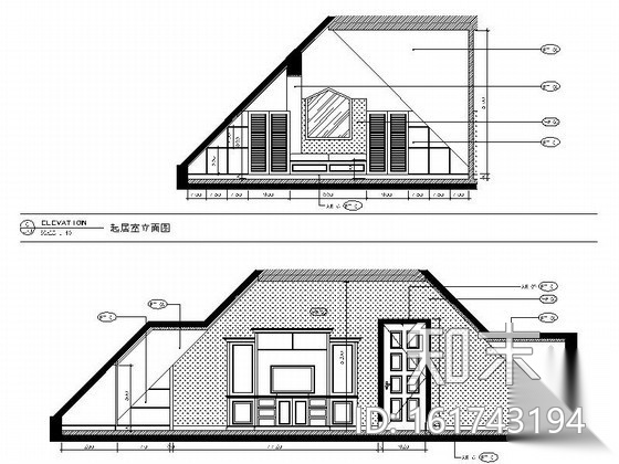 [嘉兴]法式三层别墅样板间室内装修图（含实景）cad施工图下载【ID:161743194】