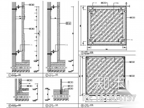 [云南]豪华五星级酒店全日餐厅室内装修施工图cad施工图下载【ID:161904157】