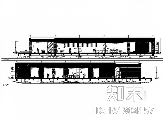 [云南]豪华五星级酒店全日餐厅室内装修施工图cad施工图下载【ID:161904157】