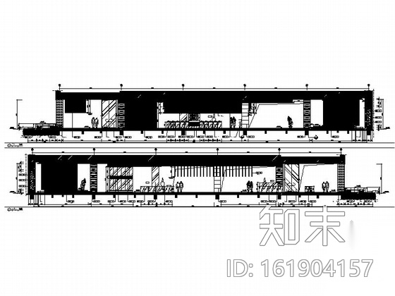 [云南]豪华五星级酒店全日餐厅室内装修施工图cad施工图下载【ID:161904157】