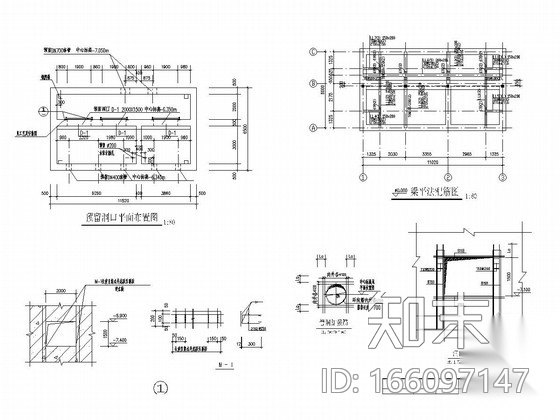 新建水厂取水泵房值班室及控制室结构施工图cad施工图下载【ID:166097147】