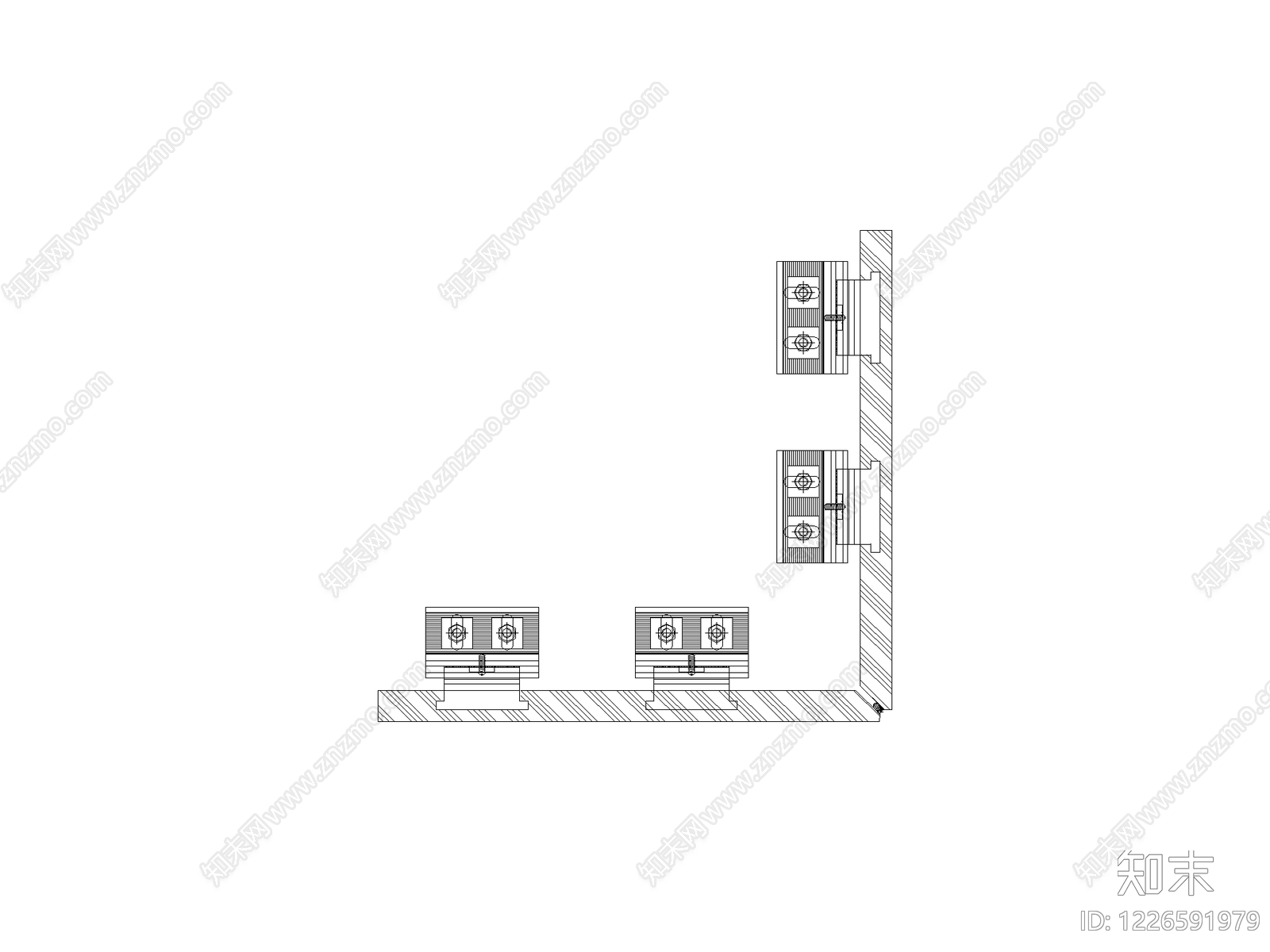 餐厅奶茶店酒吧cad施工图下载【ID:1226591979】