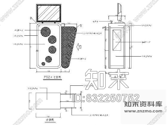 图块/节点自助查询电脑桌详图cad施工图下载【ID:832250752】