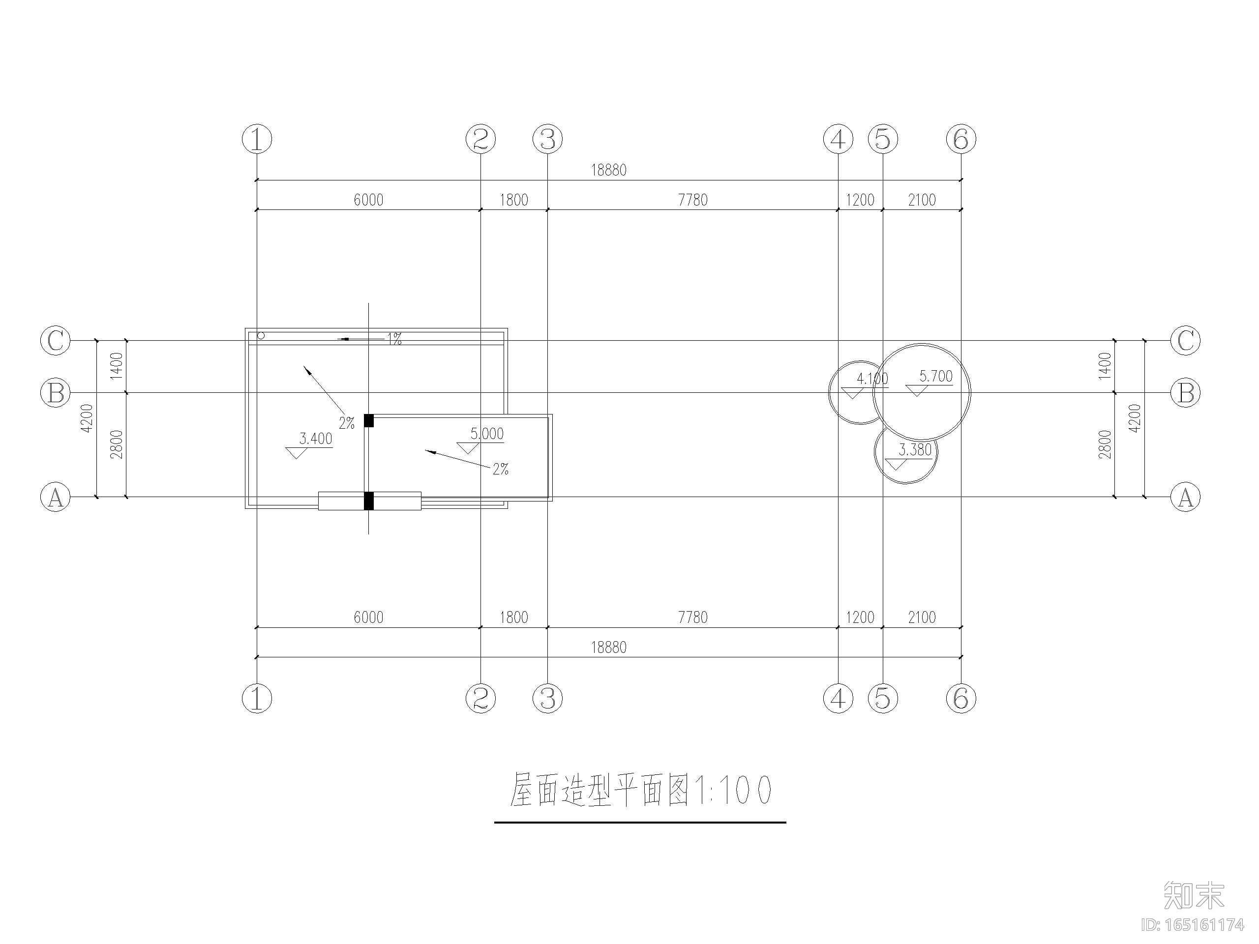 实验幼儿园大门建筑施工图cad施工图下载【ID:165161174】