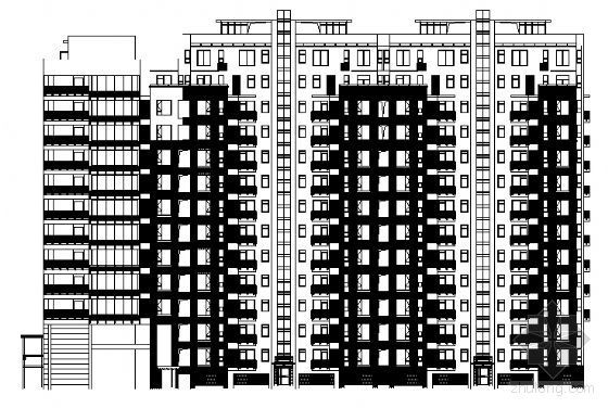 某十一层商住楼建筑施工图cad施工图下载【ID:149846195】