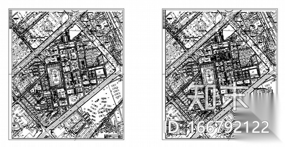 武汉某大学校园近期规划图cad施工图下载【ID:166792122】