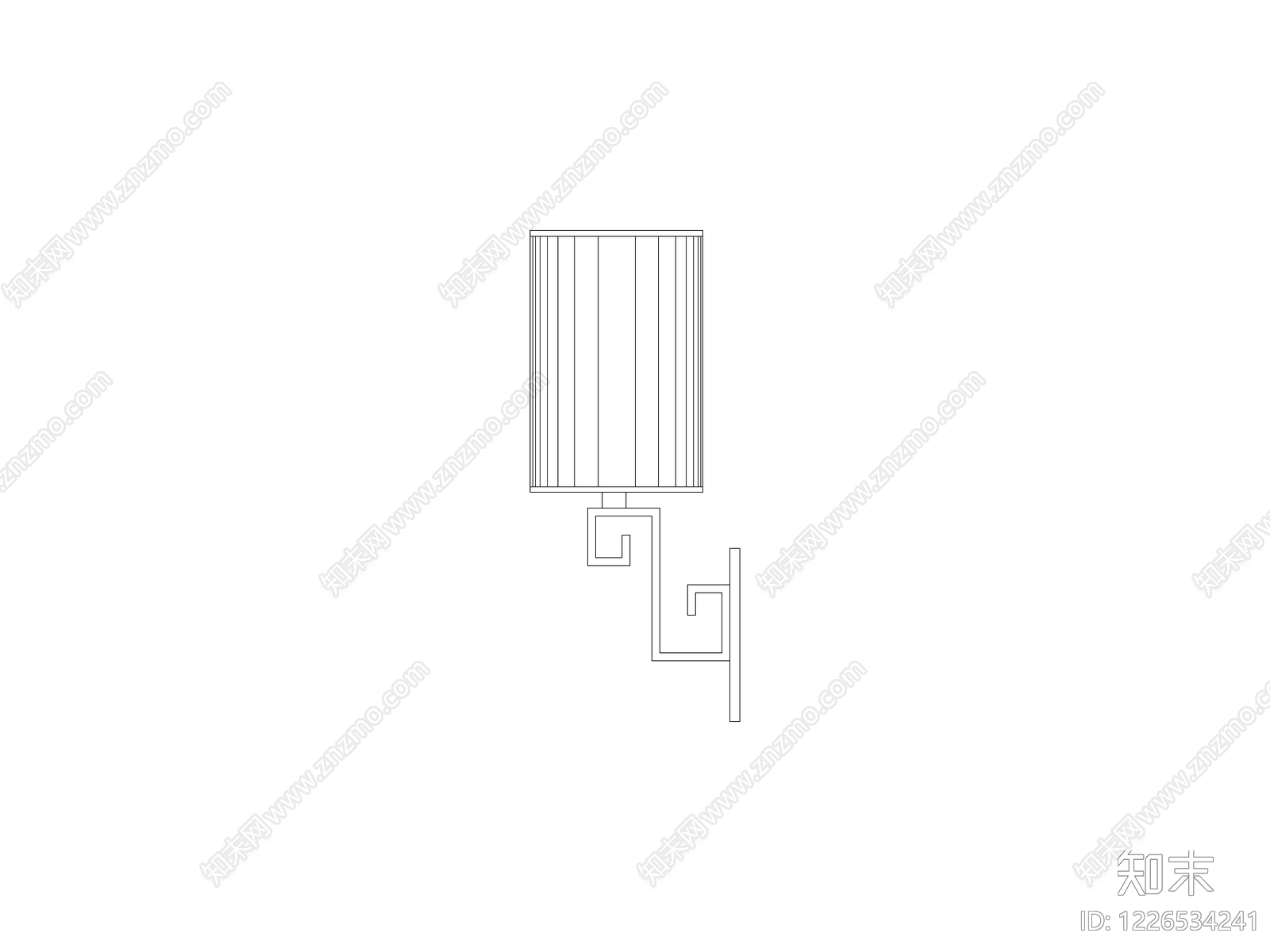 现代窗帘CAD图纸