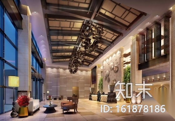 [江苏]兴化某温泉度假酒店温泉楼施工图（含效果）cad施工图下载【ID:161878186】