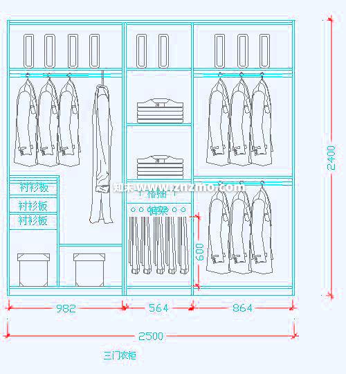 衣柜施工图下载【ID:179212151】