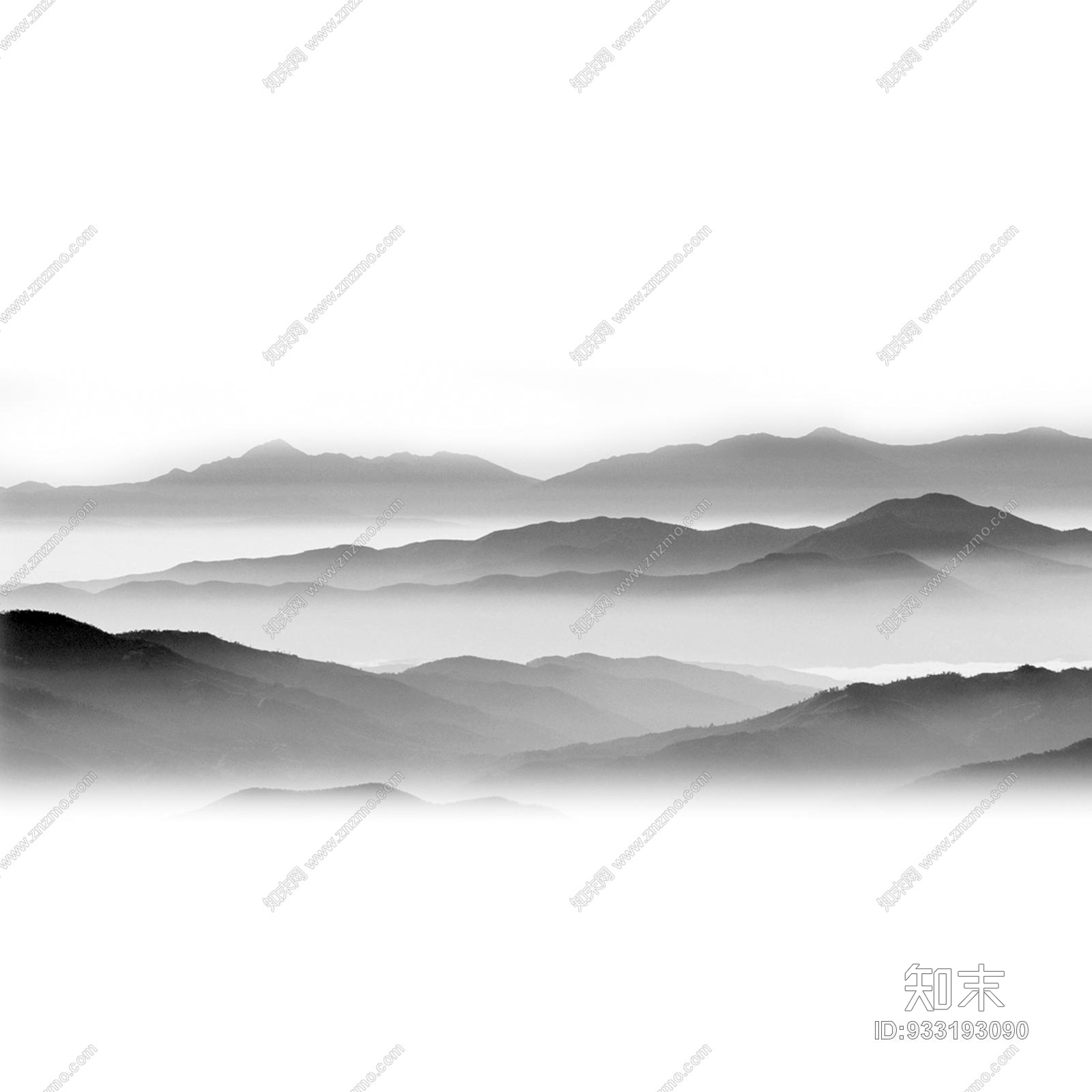 水墨画贴图下载【ID:933193090】