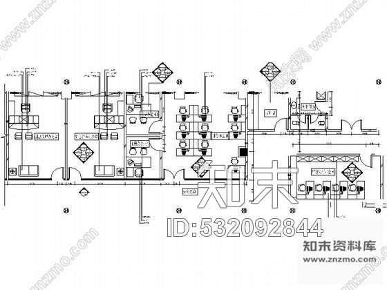 施工图现代酒店办公空间室内装修图cad施工图下载【ID:532092844】