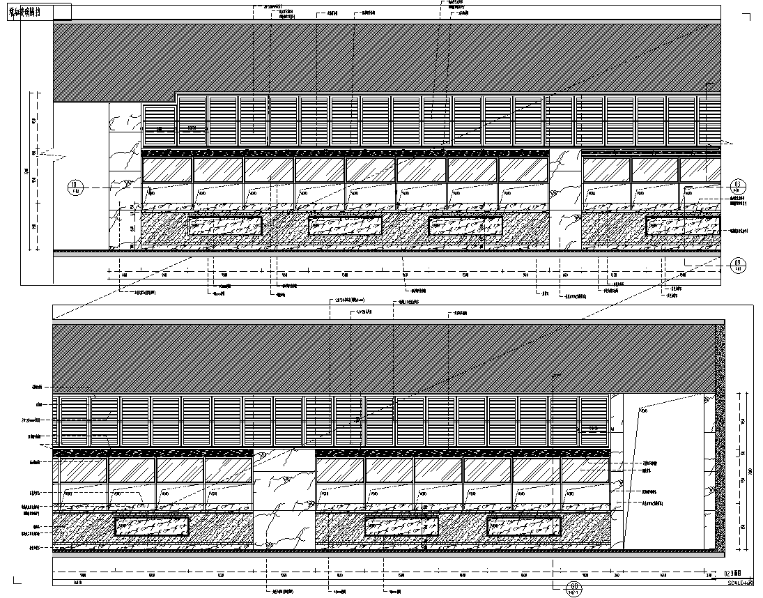 浙江温州新中式餐饮空间施工图cad施工图下载【ID:1131206485】