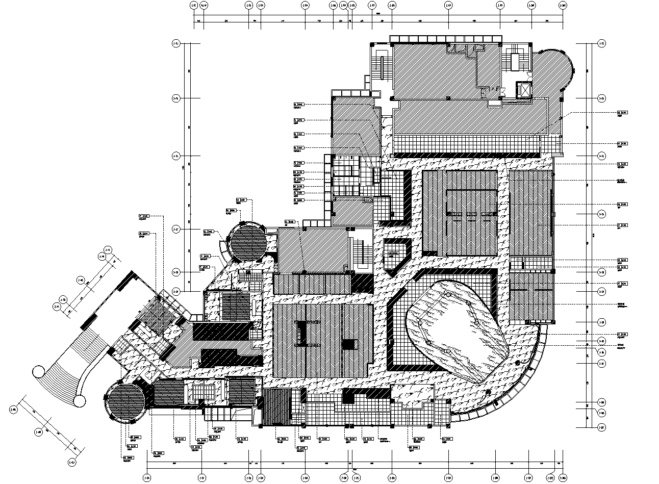 浙江温州新中式餐饮空间施工图cad施工图下载【ID:1131206485】