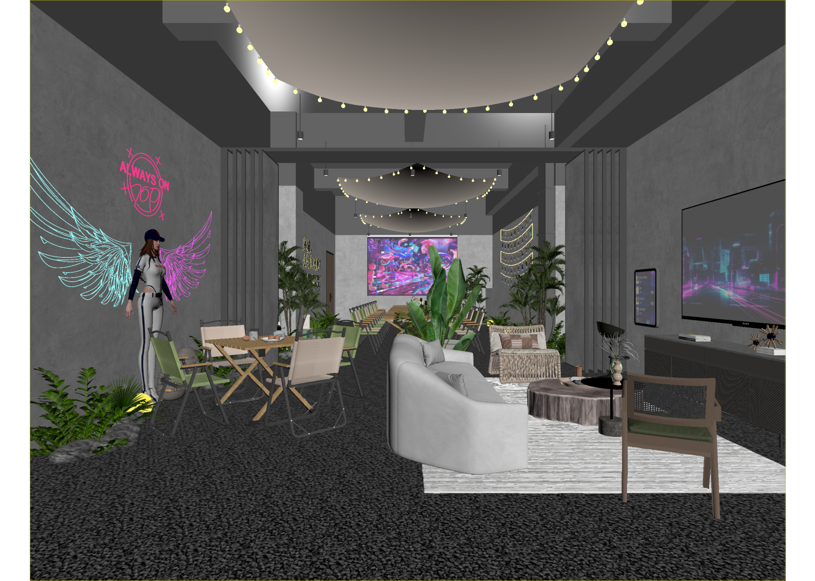 现代酒吧3D模型下载【ID:1214266237】