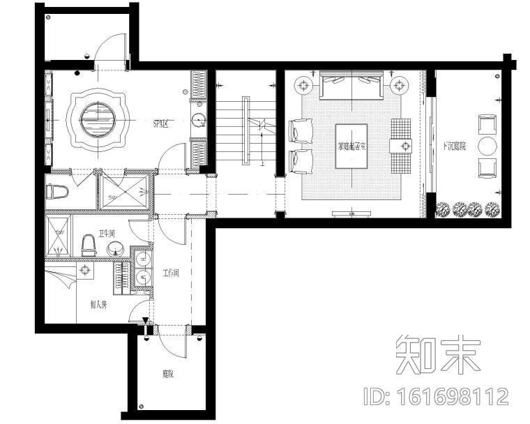[江苏]昆山国润浪漫法式别墅样板间CAD施工图cad施工图下载【ID:161698112】