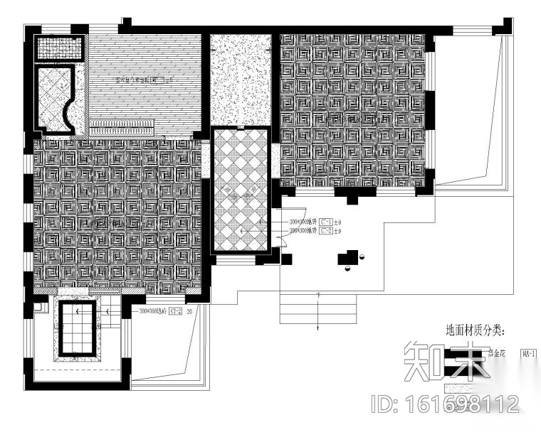 [江苏]昆山国润浪漫法式别墅样板间CAD施工图cad施工图下载【ID:161698112】